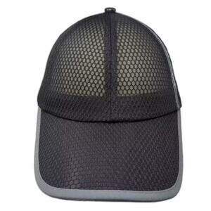 Ellewin Baseball Cap Black Gray OS Lightweight Mesh Breathable Reflective Hat